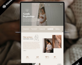 Doula website Squarespace Template 71, Doula Squarespace Website Theme - Midwife Website template, Birth Worker Squarespace 71, lactation