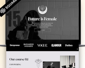 Feminine Squarespace Template 71, Feminine Squarespace Theme - Luxury Squarespace Website template Spiritual Mystical Squarespace 71 elegant