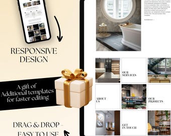 WordPress Theme, Premium Wordpress Website Template, Luxury Website Template for Interior Designer, Business Coaches, Bloggers Entrepreneurs