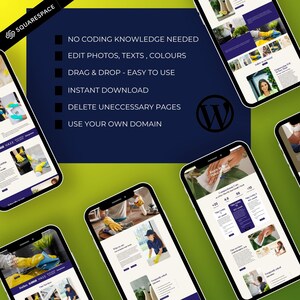 Cleaning Business Website Template Built with WordPress and Elementor | Editable Modern Design | Responsive Professional Theme for Cleaners, Janitorial Companies and Service Businesses
