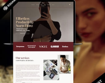 Squarespace 7.1 Website Template for Creative Agencies & Designers – Modern, Minimal, Responsive Web, SEO-Friendly Portfolio Design SMM