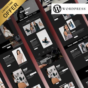 May include: Website screenshot showing a photography business website with a black background and white text. The website features a variety of images of models and couples, as well as text about the business's services. The website also includes a call to action to subscribe to the business's newsletter.