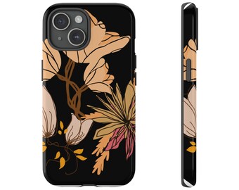 Bloemen iPhone-hoesje Bloemenontwerp, bloemtelefoonhoes, mooi iPhone-hoesje, botanisch iPhone-hoesje, bloemminnaarcadeau