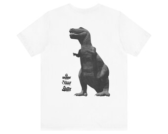 Stussy Dinosaurus Weiß T-Shirt, Grafik T-Shirt, Herren Streetwear, Urban Shirt, Hip Hop Kleidung