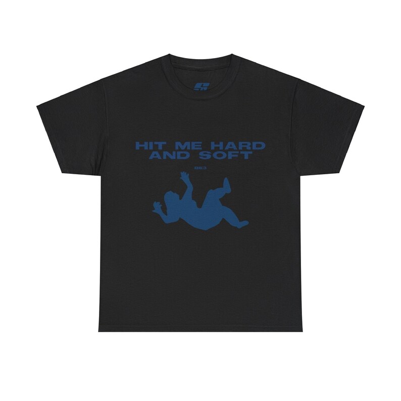 Hit me hart und weich Billie Eilish Album T-Shirt Grafik-T-Shirt Merchandise Merch 2024 Schwarz Blau Bild 1