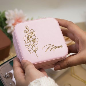 Étui à bijoux de demoiselle d'honneur, cadeau pour maman, cadeaux d'anniversaire nuptiales de douche pour nièce maman petite amie, étui à bijoux, cadeau grand-mère pour femme image 6