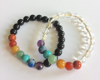 Regenboog Chakra Armband met Edelstenen