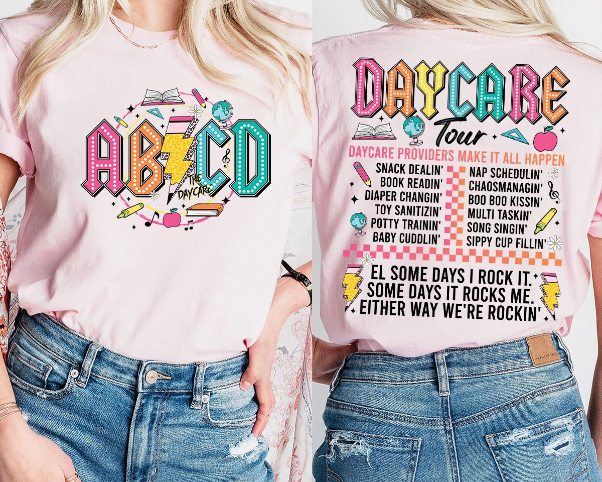 Retro Daycare Shirt Png, Daycare Tour Png, Daycare Staff Crew