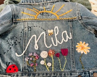 Customized Garden Jean Jacket