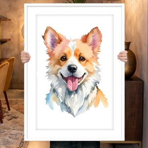 Individuelles Tierportrait vom Foto Hundeportrait Individuelles Hundeliebhaber Geschenk Individuelles Haustier Portrait vom Foto Hundeportrait Haustier Verlust Geschenk Hundegemälde Haustier Zeichnung