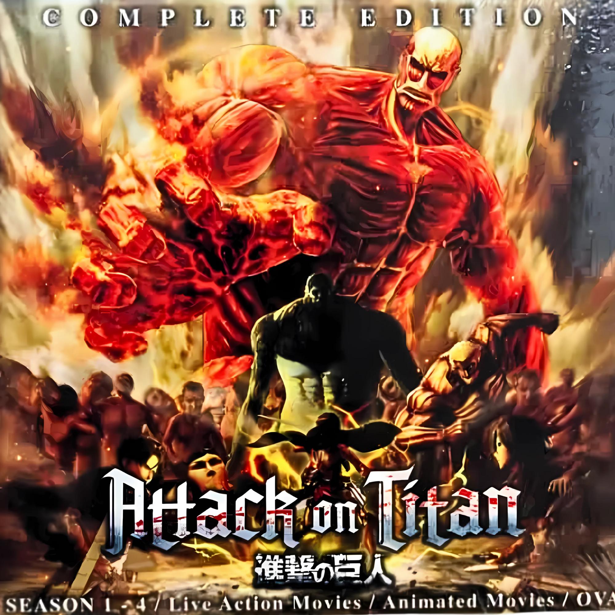 Attack on Titan Complete DVD Set | Seasons 1–4 + Movies + Ovas | 9
