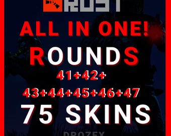 Rust All Rounds 41 + 42 + 43 + 44 + 45 + 46 + 47 [Total 75/75 Skins] - Twitch Drops