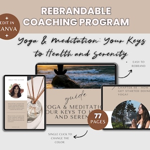 Yoga for Beginners Done For You Coaching Program for Yoga Coaches, Health Coach, Spiritual Coach, Wellness Coach,Life Coach,Meditation Coach