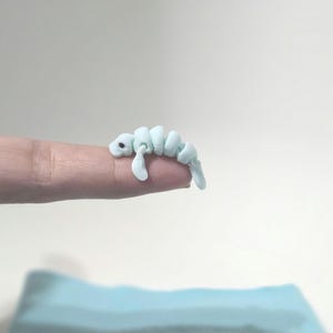 Articulated Manatee | Fingerling 1.2", Nano 2”, Classic 4”, Jumbo 8” | Flexible 3D Printed Desk Pet