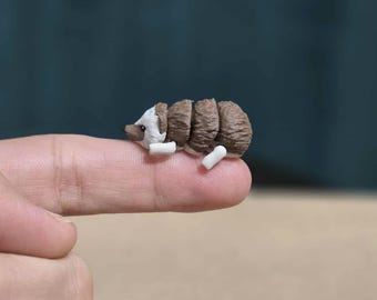 Erizo Fingerling – Miniatura impresa en 3D, juguete articulado y posable, ficha de MTG