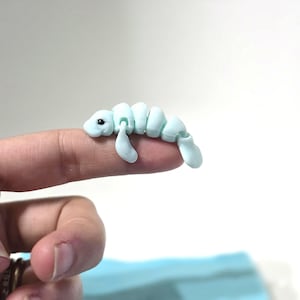 Nano + Fingerling Manatees – Gelenkige 3D gedruckte Meereskreatur – Taschenspielzeug. Personalisieren Sie Ihren neuen Freund!