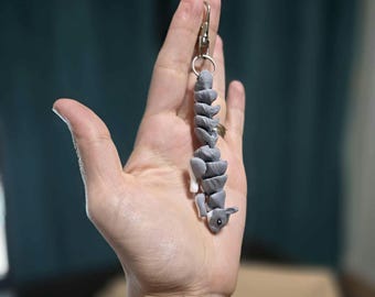 Nano-eekhoornsleutelhanger (3,5") – 3D-geprint scharnierend mini, beweegbaar fidgetspeeltje