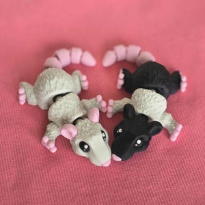 Small Articulated Rat (4&quot;) – 3D Printed Flexible Desk Pet / Collectible
