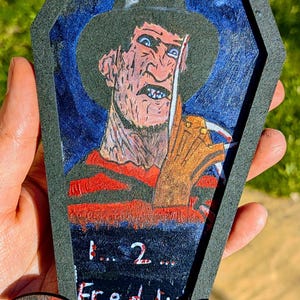 Freddy Krueger Nightmare on Elm Street Coffin Art