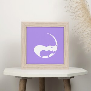 Nashorn-Baby-Farbdruck | Mutter-Kind-Poster für Kinderzimmer oder Spielzimmer, Wandkunst und Heimdekoration für Neugeborene und Mütter als Geschenk zur Babyparty