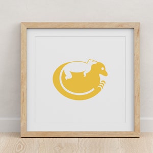 Lemur Baby Print / Cartel de madre e hijo para guardería o sala de juegos, arte de pared y decoración del hogar para recién nacidos y mamás, regalo de baby shower
