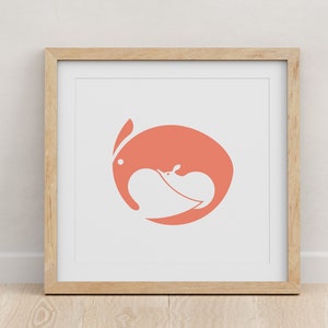 Impresión de bebé Aardvark / Póster de madre e hijo para guardería o sala de juegos, arte de pared y decoración del hogar para recién nacidos y mamás, regalo para baby shower