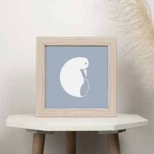Pinguin-Babyfarbdruck | Mutter und Kind Poster für Kinderzimmer oder Spielzimmer Wandkunst und Wohnkultur für Neugeborene und Mütter Babypartygeschenk