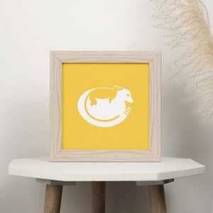 Lemur Baby Color Print / Cartel de madre e hijo para guardería o sala de juegos Arte de pared y decoración del hogar para recién nacidos y mamás Regalo de baby shower
