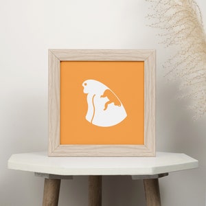 Impresión en color de bebé gorila / Póster de madre e hijo para guardería o sala de juegos, arte de pared y decoración del hogar para recién nacidos y mamás, regalo de baby shower