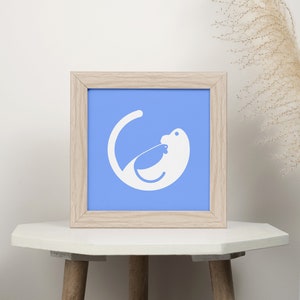 Mono bebé color impresión / cartel de madre e hijo para guardería o sala de juegos arte de pared y decoración del hogar para recién nacidos y mamás regalo de baby shower
