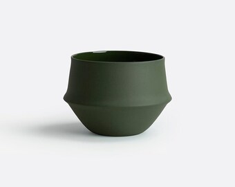 Rigel Porcelain Glass - Dark Green Color
