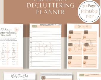 Leitfaden zum Aufräumen, Checkliste zum Aufräumen, Reinigungsplan, Reinigungs-Checkliste, Herausforderung zum Aufräumen, Reinigungsplaner, ADHS-Reinigung