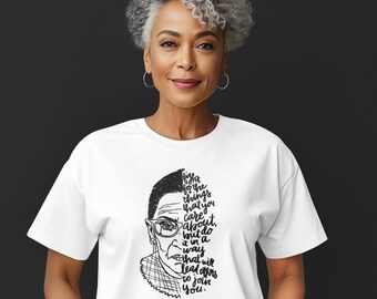 Benutzerdefinierte RBG Zitat T-Shirt, Ruth Bader Ginsburg Tshirt, Gerechtigkeit Ginsburg, RIP, Feminist, Frauenrechte, berüchtigtes RBG