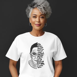 Benutzerdefinierte RBG Zitat T-Shirt, Ruth Bader Ginsburg Tshirt, Gerechtigkeit Ginsburg, RIP, Feminist, Frauenrechte, berüchtigtes RBG Bild 1