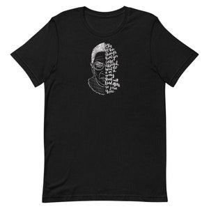 Benutzerdefinierte RBG Zitat T-Shirt, Ruth Bader Ginsburg Tshirt, Gerechtigkeit Ginsburg, RIP, Feminist, Frauenrechte, berüchtigtes RBG Bild 2