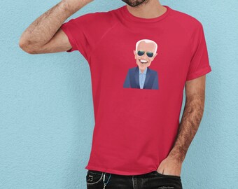 Biden in Sonnenbrillen 2024 T-Shirt, Joe Biden Kamala Harris für Präsidenten, Wahlen 2024, Demokratische Partei, Unisex-T-Shirt, Weihnachtsgeschenk