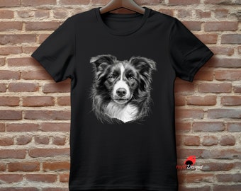 Dog Shirts, Border Collie T-shirt, Dog Lovers Gift Shirts for Dog Owners Gifts