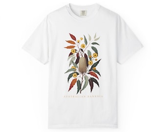 Botanical Banksia T-Shirt, Australian Native Flora Graphic Tee