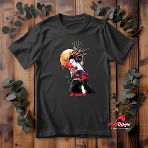 Geisha T Shirt, Oriental style Shirt,Japanese shirt, Gift shirt