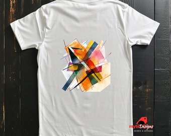 Abstract Art T-Shirt: Modern Graphic Tee, Unisex Cotton Top