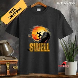 T-shirt voor surfen, T-shirts voor surfen, T-shirts in zomerstijl, T-shirts voor surfen, uniseks zomershirts