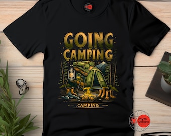 Going Camping T-Shirt | Illustrated Outdoor Adventure Tee