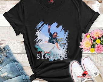 Surfen T-Shirt Es ist so einfach, Sommer Shirt, Strand Shirt, Surfer Kleidung, Strand T-Shirts, Coole Surfer T-Shirt, Unisex Surfer Kleidung