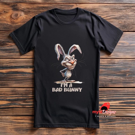 Funny Bad Bunny T-shirt: Quirky Graphic Tee - Etsy