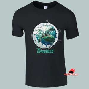 Timeless Turtle T-Shirts,Unique Turtle Lovers Gift, Eco-Friendly Sea Turtle Tee,Turtle Shirts