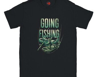 Going Fishing T-Shirt | Fisherman in Boat Graphic Tee