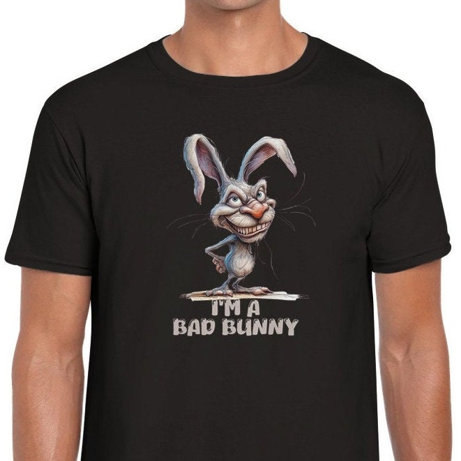 面白いバッドバニーTシャツ：風変わりなグラフィックTシャツ - Etsy 日本
