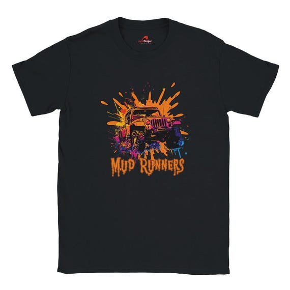 T-shirt Homme Gildan Heavy Cotton - Modèle Offroad 4x4 Extra Stout - Taille Large, Coupe Loose Fit - Neuf Sur Commande