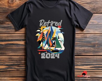 Camiseta divertida de jubilado 2024: regalo de jubilación de algodón cómodo