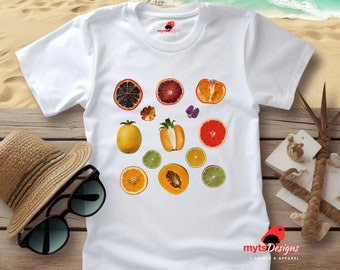 Tropical Fruit Graphic T-Shirt: Summer Vacation Tee